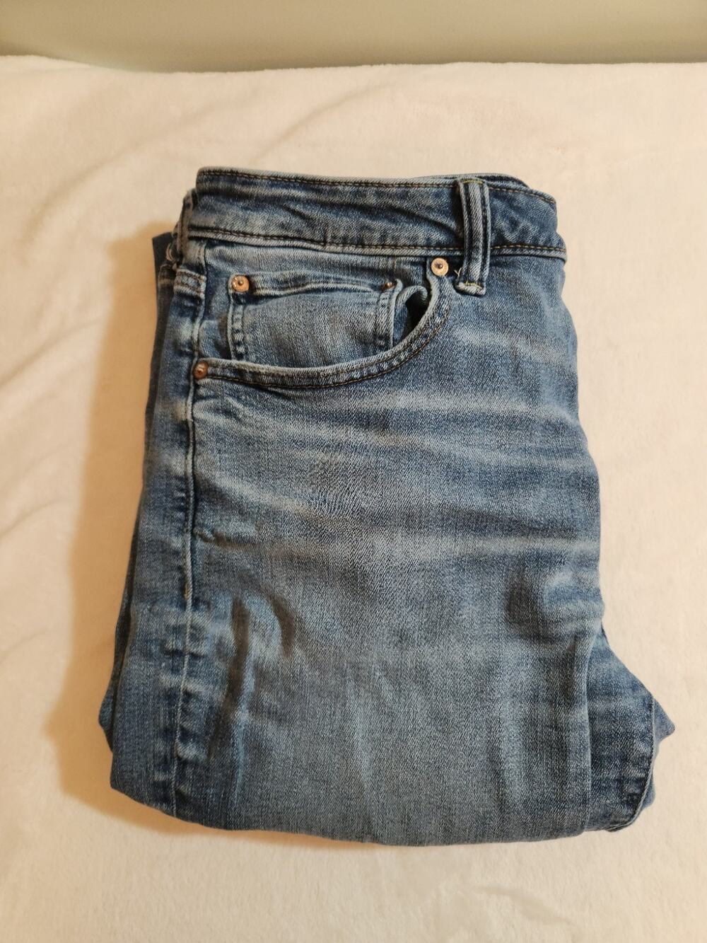 American Eagle Airflex + Jeans Mens (Actual 34 X 29) 34 X 32 Blue Athletic Fit